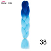 Silky Strands 24 100g Ombre Synthetic Braiding Hair Extensions For Crochet Braids Kanekalon Jumbo Braids Two Tone Ombre Color 1p