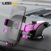 Leeioo Car Phone Holder Universal Car Suction Holder Purple