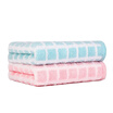 New Jia Bai towel cotton facial tissues wash towel color bar double towel two loaded red blue each one Jingdong own Jingdong own brand