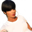 JUNSI Synthetic Hair Short Black Wig Cosplay Full Party Hair Wigs For African American Womens