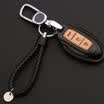Huashi Nissan Key Case Nissan Leather Key Case Keychain Cover Refit Special C-Sports Black