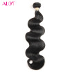 ALot Unprocessed Brazilian Body Wave 1Pcs only 100 Virgin Human Hair Extensions No shedding No Tangel Natural Black