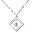 YISHIZHIAI square geometric pendant hollow necklace clavicle necklace fashion womens accessories 4457