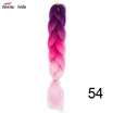 Silky Strands 24 100g Ombre Synthetic Braiding Hair Extensions For Crochet Braids Kanekalon Jumbo Braids Two Tone Ombre Color 1p