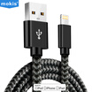 MOKIS MFI certification Apple data cable charging cable charger cable iphoneX 876 5S ipad data cable 1 meter black