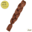 AISI HAIR 100gpcs 24inch Kanekalon Jumbo Braids Hair Ombre Two Tone Colored Synthetic Hair for Dolls Crochet Hair
