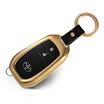 Di Galen Toyota car key set brand new Highlander Prado Rayling double engine Corolla Crown Camry key case leather key ring mens women - moonlight silver