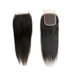 Queen Hair Malaysian Straight Closure 7A Unprocessed Human Hair Malaysian Closure With Bleached Knots Free Part