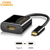 CABLE CREATION CD0005 Type-C HDMI HD Converter Connector USB-C Docking Cable for MacbookSamsung S8 Connection TV Display