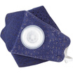 BestAir Graphene-based adult anti-haze mask KN95 black gold filter with folding bellows respiratory valve PM25 anti-pollen particles 2 loaded dark blue