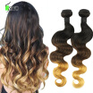 New Arrival Peruvian Virgin Hair Body Wave 3Pcs Ombre Hair Extensions Three Tone T1B427 Unprocessed Human Hair Weaves