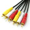 eKL 35mm a two audio cable 5 meters male to male 35 audio to 2RCA double lotus head mobile computer TV audio amplifier transfer wiring