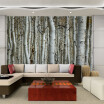 Custom Wallpaper 3D Seamless Mural White Birch Forest Wall Painting Decor Bedroom Living Room Backdrop Wallpaper Wall Covering