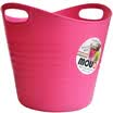 SANADA imported small items storage basket storage bucket pink L-8016
