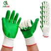 Qilu Enron 5 pairs of film gloves gray yarn blue dipped gloves labor insurance gloves rubberized protective gloves non-slip wear gloves