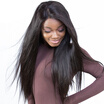 9A Pre Plucked Natural Hairline Lace Front Human Hair Wigs With Baby Hair Brazilian Virgin Straight Wigs For Black Women