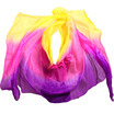 Silk Belly Dance Veil Shawl Scarf Belly Dance Practice Performance Silk Veils 250270114 cm YellowRosePurple