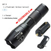 WH 1800LM Aluminum Waterproof Zoomable T6 LED Flashlight SOS Torch light for 18650 Rechargeable Battery or AAA battery
