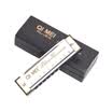 Chi Mei QIMEI 10-hole blues harmonica C silver