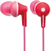 Panasonic Panasonic RP-HJE125GK-P fun in-the-ear style earphone pink wear comfortable isolated noise sound quality clear