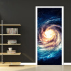 Modern Creative Universe Starry Sky Mural Wallpaper KTV Living Room Door Sticker PVC Self-Adhesive Waterproof Mural 77cmx200cm