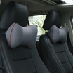 Jun Hao car headrest neck pillow memory cotton car headrest car neck pillow single gray