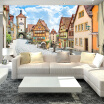 3D Country Style Wall Mural Countryside Street And Houses Photo Wallpaper Bedding Room TV Background Customized Wall paper Mural