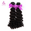 Silkswan Hair Deep Wave Brazilian Hair Weave Bundle Remy Human Hair Weaving 12-28 Inch Machine Double Weft