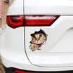 LMA Loma car sticker 3D stickers simulation cracks through the wall stickers Leopard rearview mirror stickers car decoration
