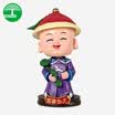 Light shade car ornaments shaking head car ornaments cartoon small clear official car supplies national culture creative gifts auspicious wishful
