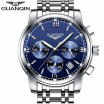 Guanqin Mens Watches Top Brands Luxury Fashion Business Quartz Watches Mens Sports All-steel Waterproof Watch