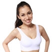Antarctic Movement Bra Shockproof Running Anti-emptied Vest Girls Underwear Gathering No Bracket Bra Yoga Sleep Seamless Bra NTX2134 Single White M