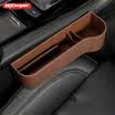 Rapid car seat quilted storage box car gap box car built-in bag storage box creative multi-function car supplies water cup upgrade models brown master driving