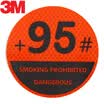 3M reflective stickers 95 fuel tank cover safety warning car stickers car stickers diameter 105cm fluorescent yellow