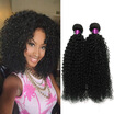 4Pc Malaysian Curly Human Hair Extensions 100gpcs Natural Black Malaysian Curly Weave Virigin Hair Malaysian Kinky Curly Hair