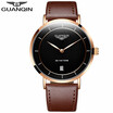 GUANQIN Watch male fashion waterproof luminous Quartz watch men watch students watch strap watch