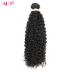 Alot product Malaysian Kinky curly Bundle 1 pc unprocessed human hair Natural Weave Remy Hair Weft