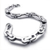 Hpolw Polished Stainless Steel Mens Bracelet Silver 827 Inch