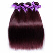 Nig Cute Hair 8A Grade Peruvian Burgundy Human Hair 4 Bundles 99j Peruvian Straight Virgin Human Hair Weave