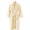 Sanli cotton waffle casual nightgown star hotel clubs bathrobe men&women sweat sauna clothes light yellow