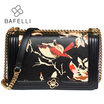 BAFELLI new arrival genuine leather shoulder bag chinese style cow leather crossbody bag hot sale floral printing hasp women bag