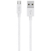 BELKIN Android phone Micro Micro USB interface Metal texture high speed charging line Pearl white 12 meters