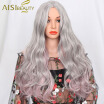 Is a wig 26" Long Ombre Grey With Pink Synthetic Wigs For Women Heat Resistant Full Hair Can Be Cosplay