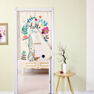 Yuan Yuan fabric door curtain American style rural bathroom curtain partition curtain cotton linen half curtain kitchen bedroom porch curtain long ear rabbit