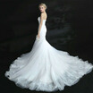 Mermaid Embroidery Lace Wedding Dress Backless Bridal Gown Ladies Dresses