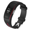 Gangsen GASON smart bracelet P3 PPGECG electrode type electrocardiogram heart rate blood pressure monitoring step sport bracelet men&women lP67 waterproof call reminder red
