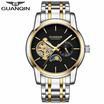 GUANQIN Mens watch business waterproof automatic mechanical watch hollow sports watch