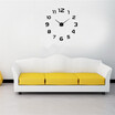 Modern Frameless DIY Wall Clock Large 3D Wall Watch Non Ticking for Living Room Bedroom Kitchen