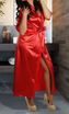 New Sexy Long SILK Kimono Dressing Gown Bath Robe Babydoll Lingerie Nightdress