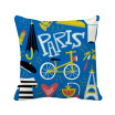 Lifestyle France Mark Landmark Paris Square Throw Pillow Insert Cushion Cover Home Sofa Decor Gift